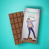 CHOKOR Best Brother - Blueberry Flavoured Chocolate Bar